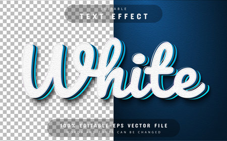 White text effect editableのイラスト素材