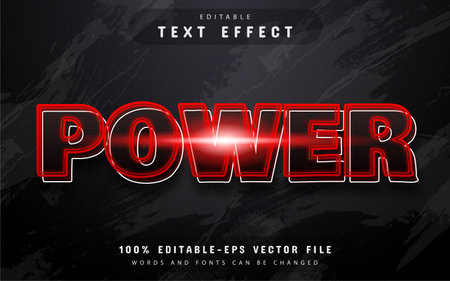 Power text effect editableのイラスト素材