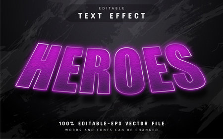 Super heroes 3d text effect editableのイラスト素材