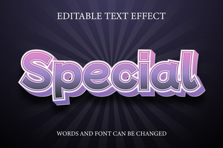Special 3d style text effectのイラスト素材
