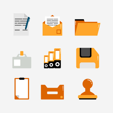 Office cartoon icon vector illustrationのイラスト素材