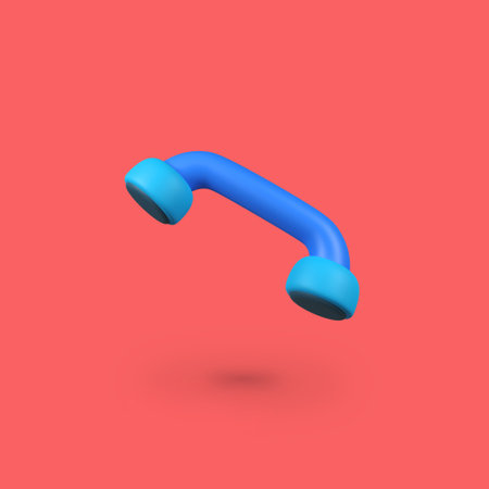 Phone Talk isolated 3d render icon illustrationの写真素材