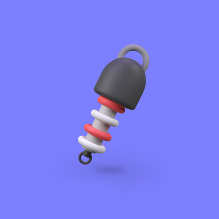 Car suspensions isolated 3d render icon illustrationの写真素材