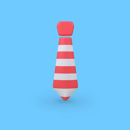 Business tie isolated 3d render icon illustrationの写真素材