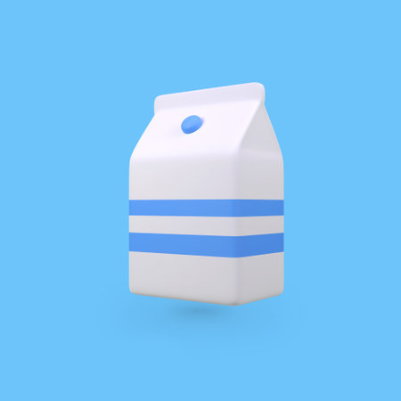 Milk isolated 3d render icon illustrationの写真素材