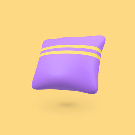 pillow isolated 3d render icon illustrationの写真素材