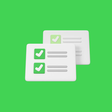 Check mark on bubble isolated 3d render icon illustrationの写真素材