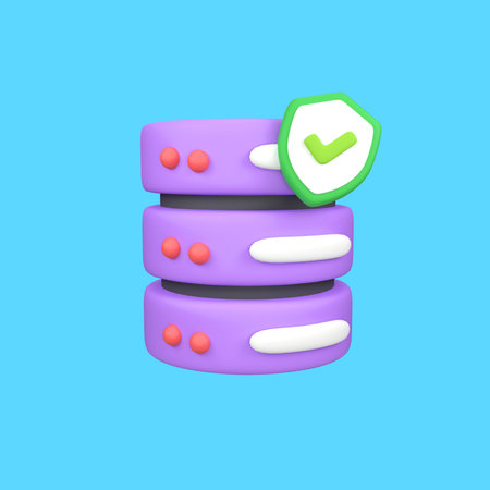 Secure data isolated 3d render icon illustrationの写真素材