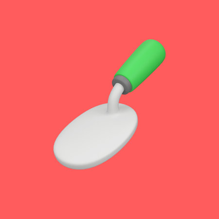 Trowel isolated 3d render icon illustrationの写真素材