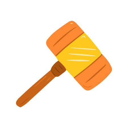 Wooden Gavel or Mallet of Justice Illustrationの写真素材