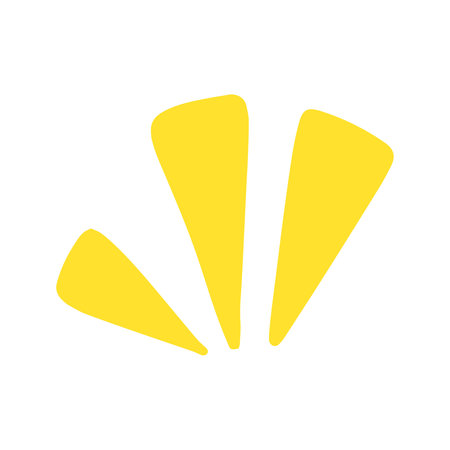 Abstract Sun Burst Yellow Ray Elementsの写真素材