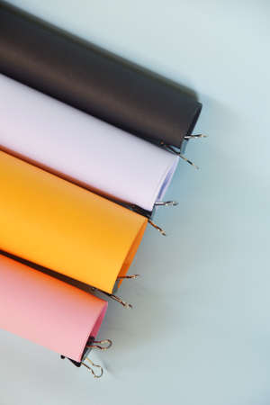 Colorful background paper isolated on color background