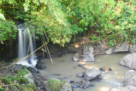 Beautiful small waterfall in the jungle
