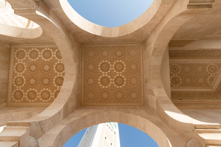 The Great Hassan II Mosque in Casablanca, Moroccoのeditorial素材