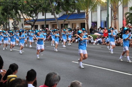 Dancers at the 2012 Honolulu Festival Paradeのeditorial素材