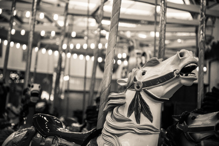 Vintage Retro Carouselの写真素材