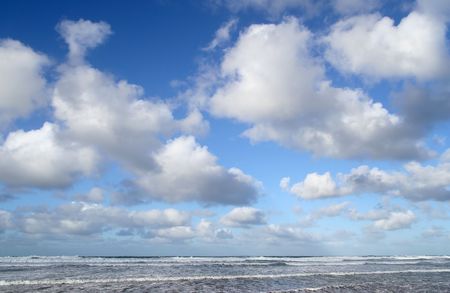 Atlantic clouds, Cornwall, UK.の写真素材