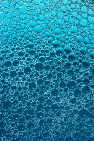 Dark and light blue bubbles