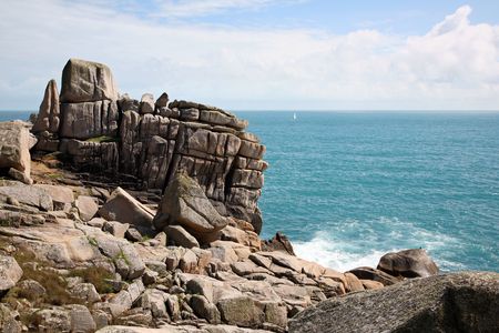 Tooth rock, Penninis, Isles of Scilly, Cornwall.