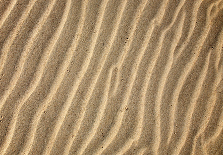 Sand ripples close up background.