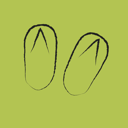 shoes with swallow background vector illustration on plain backgroundのイラスト素材