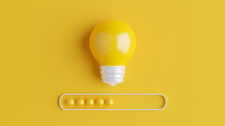 Light bulbs icon set isolated on gray background. transparent glass light bulb. Creativity and...