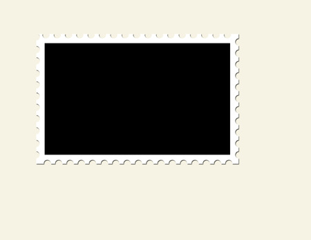 Blank Unused Postage Stampのイラスト素材