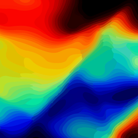 Abstract rainbow colorful neon painting art bright lines and multi-colored spots