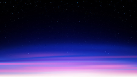 Evening shining starry sky, night blue cosmic background with stars, space, sunset skyのイラスト素材