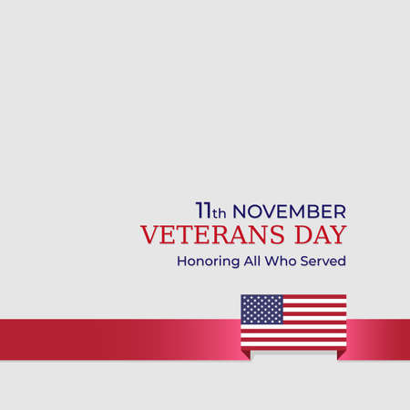 Happy veterans day banner. US national day november 11.のイラスト素材