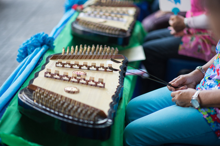 Dulcimer thai music instrument の写真素材