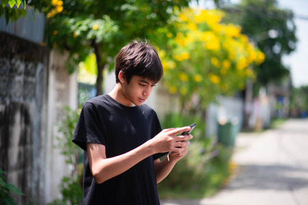 Set of Teenager boy facial expression  varietyの写真素材
