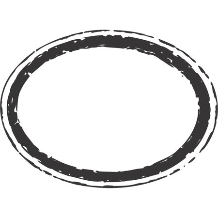 Hand drawn grunge circle. Grunge circles. Vector illustration.のイラスト素材