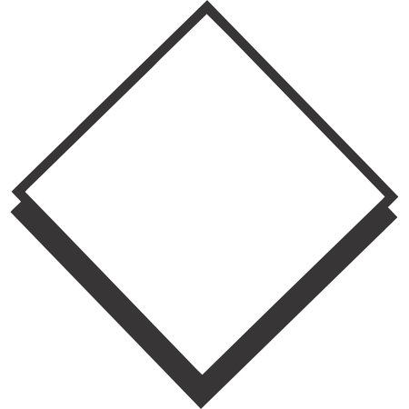 Simple black and white square frame icon. Geometric design element.のイラスト素材