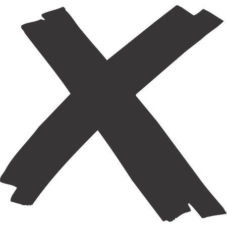 Simple black cross icon isolated on a white background. Flat style.のイラスト素材