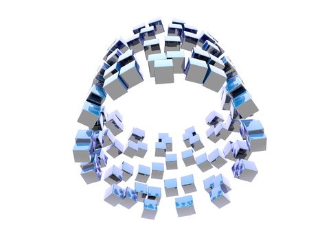 abstract cubesの写真素材