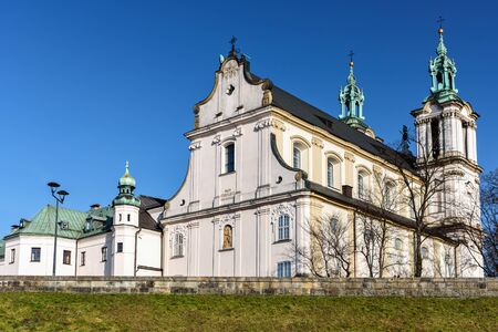 Krakow, Poland - February 16, 2019: Famous baroque church of St. Michelangelo the Archangel and St. Stanislaus Bishop in Krakow.のeditorial素材