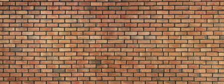 Large red brick interior wall - ideal background for your project or decoration (high details)