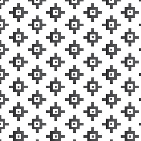 Abstract patterns. Black and white seamless vector backgrounds.のイラスト素材