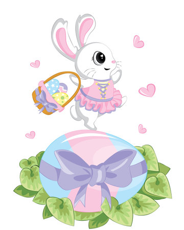 happy easter day, holiday colorful egged on blue background. can be use for sale advertisement, backdrop, greeting card and poster vectorのイラスト素材