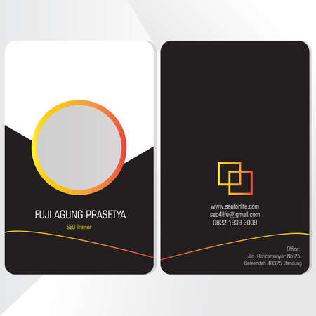 luxury design business ID card flat template vectorのイラスト素材
