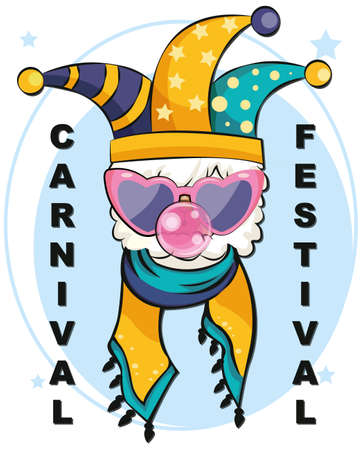 cute hand drawn llama lettering quote carnival festivalのイラスト素材