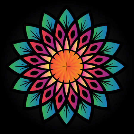 Abstract floral ornament pattern vector design. Create from ethnic element and ornament.のイラスト素材