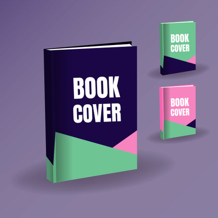 Abstract elegant book cover. Soft cover bookのイラスト素材