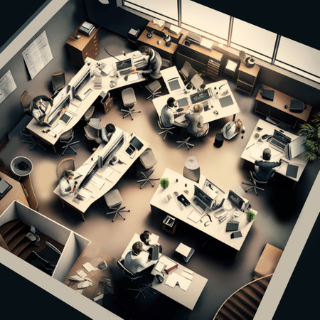Business working. Work space. Flat designの素材