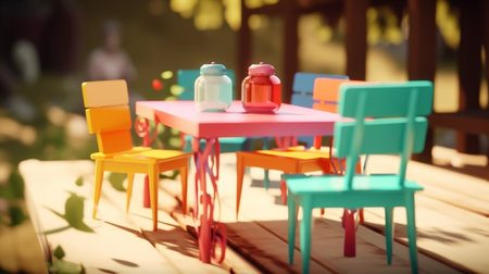 Outdoor furniture design with up cycling conceptの素材