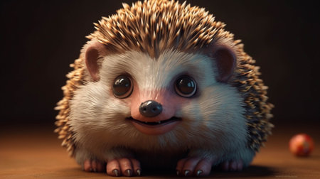 Cute baby hedgehog closeup. Baby hedgehog playingの素材