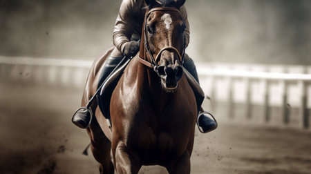 Racing, background, racetrack, horsesの素材
