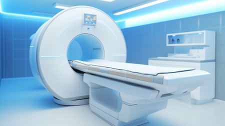 advanced mri or ct scan medical diagnosis machine at hospital labの素材