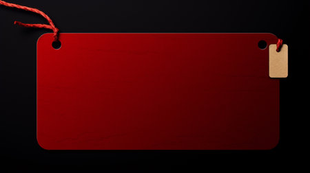red price tag label with blank space. Black friday special offer. Social media web banner shoppingの素材